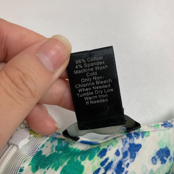 Ann Taylor Tank Top Womens 0 Multi Tie Dye Pleated Peplum Back Zip Sleeveless - Picture 9 of 13